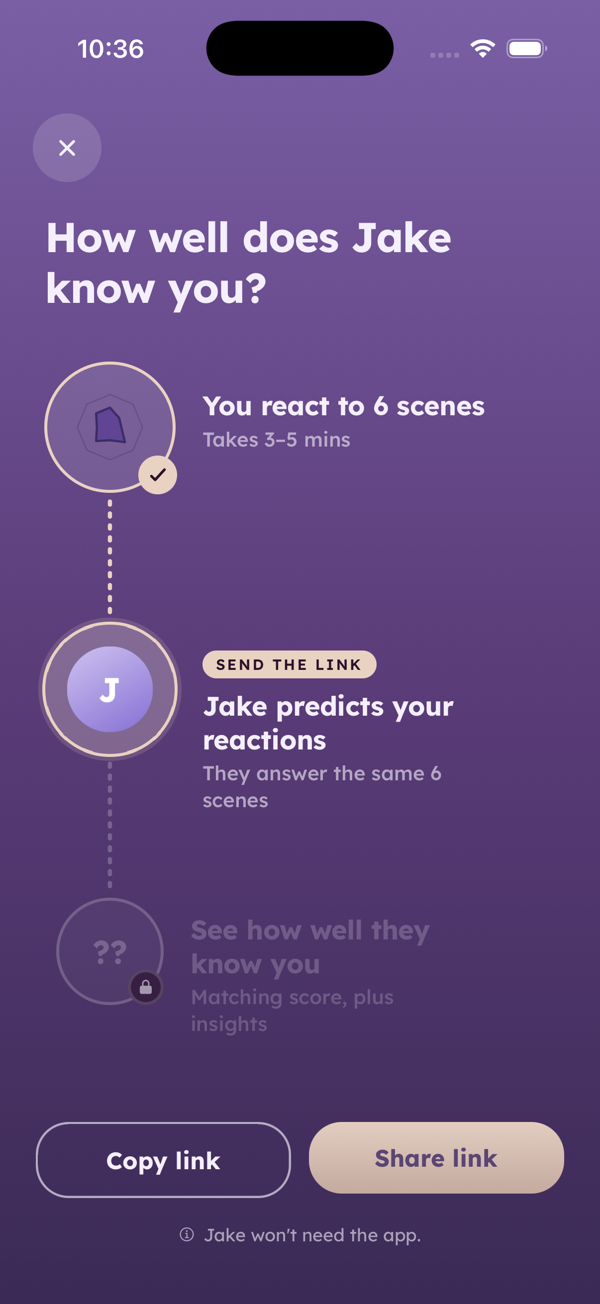 Intro screen